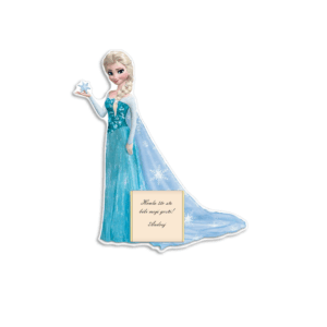 Zahvalnica sa čokoladicom zaleđeno kraljevstvo Elsa - Slika 1