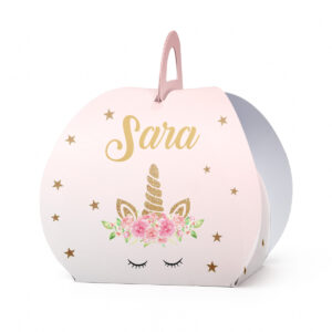 Kutijica za poklone ovalna  jednorog I - Slika 1